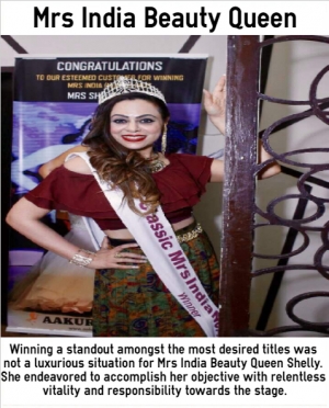 Who is mrs India beauty queen of 2017